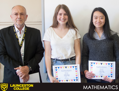 MATHEMATICS @ LC keith wenn, sophie burgess and molly deng SMALLER